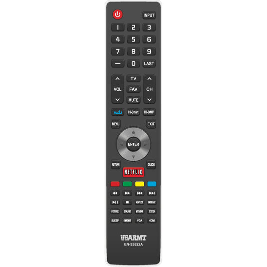 USARMT EN-33922A Remote for Hisense TVs
