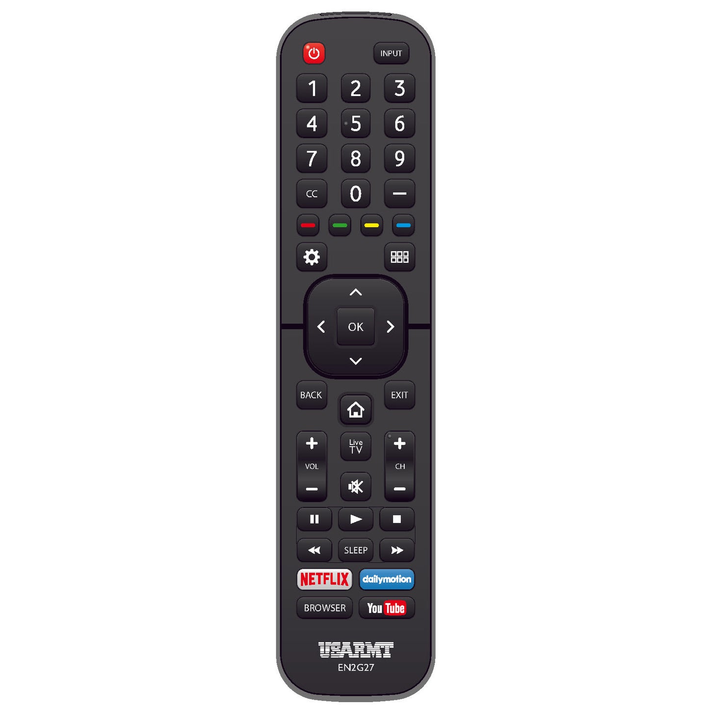 USARMT EN2G27 Remote Control for Hisense TVs