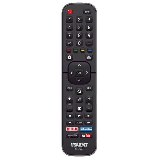 USARMT EN2G27 Remote Control for Hisense TVs