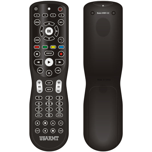 USARMT RWY122 Universal Remote 4-in-1 IR Learning Remote for Apple TV, Xbox One, Roku & Windows Media Center