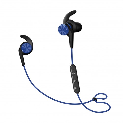 UJOY Bluetooth Vibration Speakers and in-ear headphones Bundle--Blue